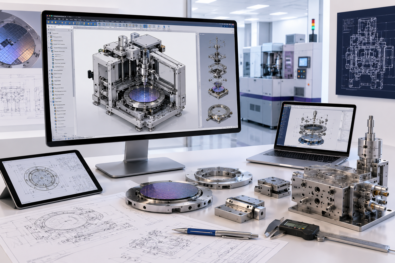 3D Computer-Aided Design Methodologies for Precision Semiconductor Tooling and Equipment Development
