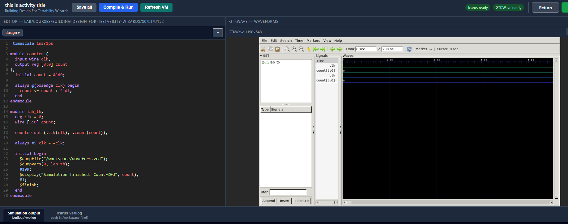 Industry simulation without the capital cost